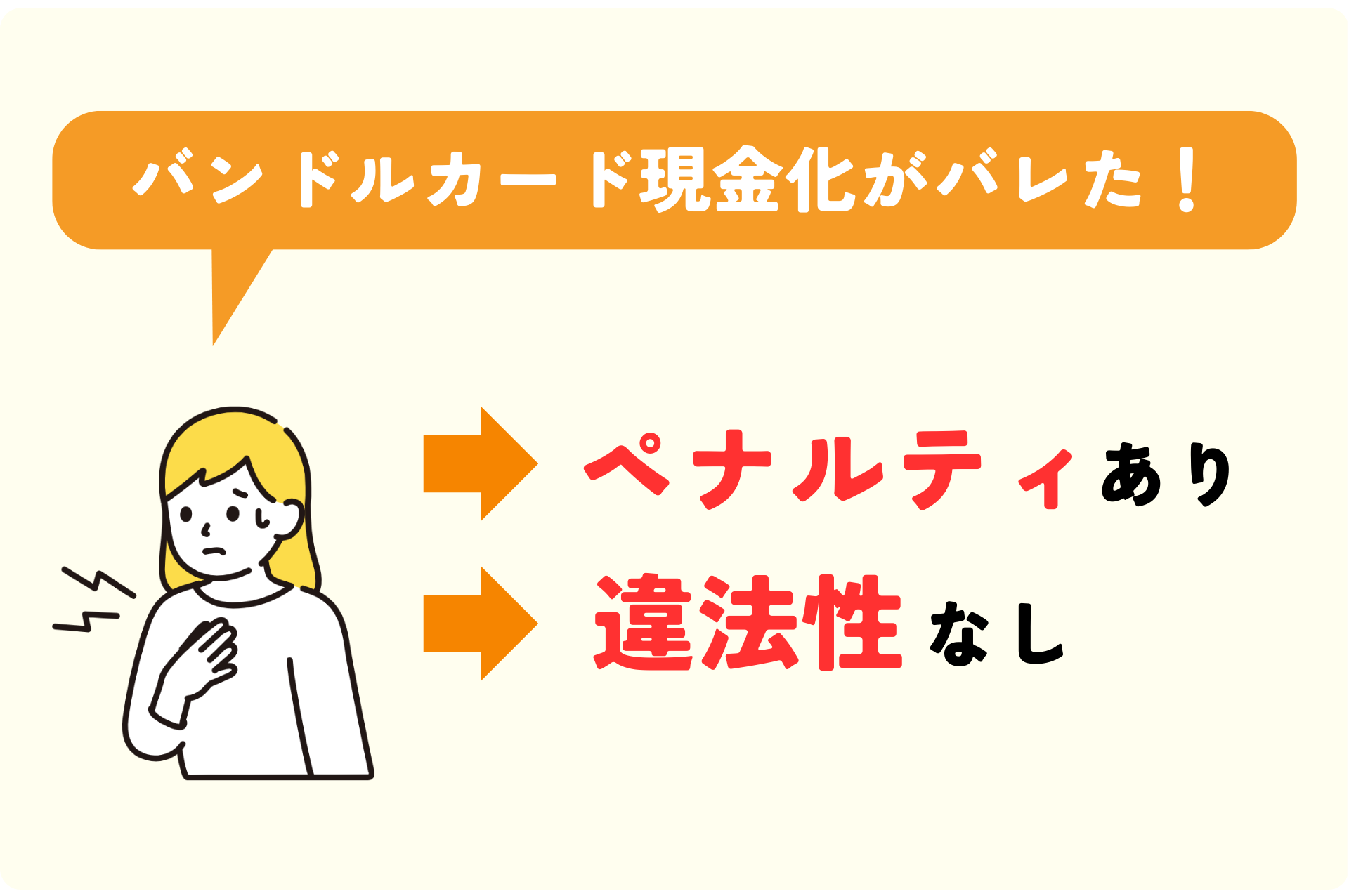 バンドルカード現金化がバレた時の4つのペナルティ｜違法性はある？